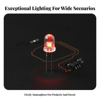 Through-Hole light-emitting component Bead Low Power Consumption Through-Hole component DIY approachable