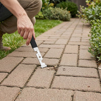 2 Pieces Serrated Paving Pry Tool Flat Paver Removal Tool Handheld Paver Puller Slim Profile for Landscapers, Contractors, Gardeners
