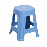 Thickened Design Stackable Square Stool Space-Saving Household Furniture Sturdy Backless Seat Easy to Clean for Families, Office Workers, Living Room, Kitchen, Bedroom, Bathroom