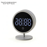 A and C-Powered Digital Alarm Clock Slim Digital Clock with Stand Easy to Read Minimalist for Students, Nightstand