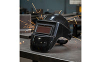 Auto Darkening Metal Joining Helmet Heat Resistant Electrical Metal Joining Face Guard Welder Face Guard Flip-up Visor Large