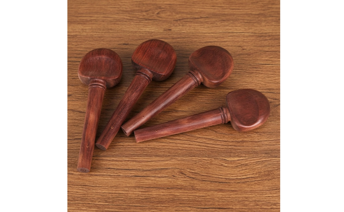 4 Pieces Rosewood Cello Pegs Tapered Cello Tuning Pegs Instrument Parts for Cellists