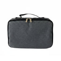 Multi-Eyeglass Travel Case Secure Zipper Closure Sunglasses Organizer Box Soft Lining Portable Eyewear Storage Bag