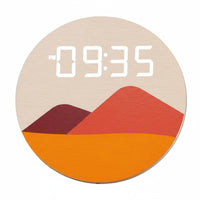 12/24 Hour Format LED Wood Clock Multi-Function Display Wooden Digital Clock Backlight Nightlight for Homeowners, Students, Bedroom, Kitchen