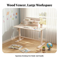 pale Writing Desk with Hutch full furniture ensemble Writing Table with Hutch for Students