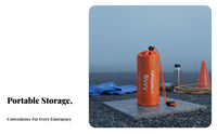 Heat Reflective Thermal Survival Tent Portable Aluminum Film Survival Shelter Compact for Campers, Survivalists