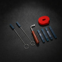 Piano Tuning Wrench Wooden Handle Piano Tuning Kit Felt Temperament Strip Professional Tool Comfortable Grip for Musicians, Home
