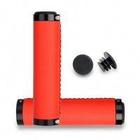 Leather Handlebar Grips Comfortable Lock-on Grips Soft Breathable for Cyclists, Commuter Bikes, Road Riding