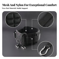 Heavy-Duty Support Belt Hook-and-Loop Closure Gym Support Belt Padded Sports Gear Breathable Mesh for Weight Training