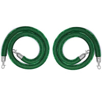 2 Pieces Swivel Hooks Velvet Barrier Rope Metal Fittings Stanchion Rope 1.5 M