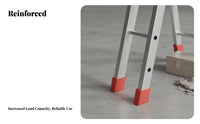 Anti-Slip Ladder Feet Wear-Resistant Rubber Ladder Leg Protectors Stepladder Replacement Feet for Construction Site, Workshop, Warehouse
