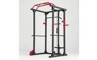 Power Cage with Pulley System Space-Saving Squat Rack with Pulley System Versatile Multi-Function Training Rack for Fitness Enthusiasts, Home Gym