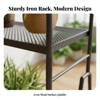Mobile with casters Multi-Level Plant Ladder Space-Saving A-Frame Plant Ladder Minimalist Design Planter Rack Large Capacity for Gardeners, Homeowners, Balcony, Living Room, Indoor, Indoors