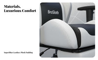 Ergonomic Design Gaming Recliner with Footrest Reclining spinerest Highspine support Recliner with Footrest and Head Support Computer Chair Height Adjustable for tutorial game enthusiasts, Remote Workers, Students, Game Room, Study, Bedroom