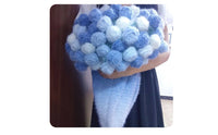 Gradient Color Knitted Bouquet Unique Gift Soft Yarn Flower Bouquet Long Handmade Yarn Flowers for Mom, Wife, Home Decor, Birthday, Weddings