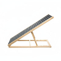 Wooden Dog Steps for Bed Solid Wood Frame Foldable Wooden Dog Ramp