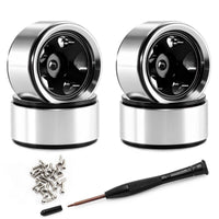 Aluminum Alloy Wheel Model Authentic Realism Screw Nuts Silvery for RC Collectors