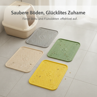 Cat Litter Mat Anti-Tracking Pad for Litter Box, Large Size Pet Feeding Mat