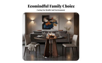Sintered Stone Top Dining Set Nordic design Kitchen Table Combo Modern Minimalist Design Household Furniture for Homeowners, partners, Family Gatherings