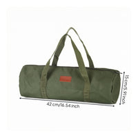 Zippered Oxford Cloth Stuff Sack Label Tag Carry Handle Gear Bag
