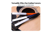 Long-Lasting Guitar Fret File Set Comfortable Grip Fret Crowning File Portable for Guitarists, DIY Enthusiasts, Workshop, Music Studio, Home