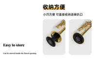 Lightweight Foldable Trumpet Stand Low Center of Weight Trumpet Stand Shielding Flocked Surface for Travel, Stage Performance