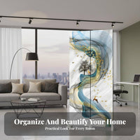 Foldable Design Folding Panel Divider Easily Movable Multi-Panel Room Divider Space Saving Privacy Screen Modern Aesthetic for Apartment Dwellers, Homeowners, Remote Workers, Entrymethod, Bedroom, amethodice, showcase