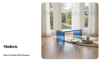 Light Luxury design Iridescent Side Table High Transparency Nightstand Transparent structure Home Furniture Rainbow Effect for Young Adults, Homeowners, Interior Designers, Bay casement Area, Balcony, Bedroom, Living Room