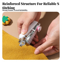 Handheld Stitching Device Easy to Use Mini Manual Stitcher Single-Hand Portable Sewing Device for Students, Beginners, Home, Dorm Room, Travel
