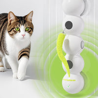 Feather Tail 360 Rolling Soft Mouse Self Entertaining Motion Sensor Feline Toy Long-Lasting