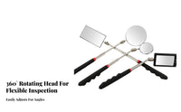 Telescoping Inspection Mirror Telescopic Rod Automotive Inspection Mirror Hand Tool Sturdy Duty Anti-Rust for Mechanics