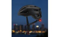 Adjustable Bike Helmet with Tail Light Ventilated Bike Helmet with Taillight Comfortable Headwear Impact-Resistant for Commuters