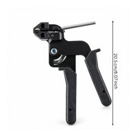 Stainless Steel Cable Tie Tool Ergonomic Metal Zip Tie Tensioner with Cutter Metal Strap Fastening Tool for Electricians