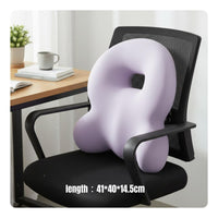 Ergonomic Support Cushion Pilling Resistant Material Office Chair Back Pillow Lightweight and Portable Seating Accessory for Students, Gaming