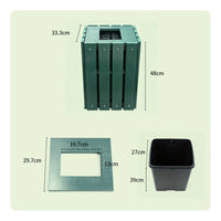 Outdoor Golf Club Washer with Brush Slatted Golf Club Washer Low-Maintenance Long-Lasting for Clubhouse