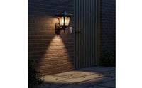 Waterproof Solar Pillar Light Decorative Solar Wall Light Weather Resistant Outdoor Wall Lantern Energy Saving for Villa Gate, Courtyard, Roof Terrace