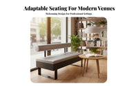 Minimalist Design Upholstered Booth and Chair Combo Sturdy Construction Padded Dining Seat Modern Aesthetic Restaurant Seating Wear-Resistant Upholstery for Cafe Proprietors, Business Owners, Interior Designers, Milk Tea Shop, Lounge Area, Bar