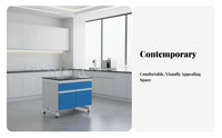 Steel-Framed Wooden Lab Sink Bench Reactive and Alkali Resistant Lab Sink Unit Strong Load-Bearing for Researchers, Scientists, School, Hospital
