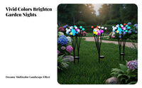 Solar Luminous Landscape Luminaire Waterproof LED Sparkling Light Landscape Light Moves in the Wind Dancing Garden Lights for Patio, Pathway, Balcony