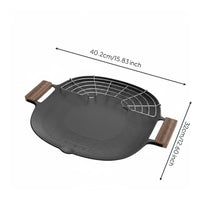 Multi-Purpose Korean Barbecue Pan Even Heating Korean Bbq Pan Food Grade Safe Coating for Outdoor