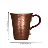 Copper Cup with Saucer Handmade Hammered Copper Mug Handmade for Home Cafe