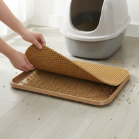 Double-Layer Cat Litter Mat, Washable, Anti-Tracking & Splash-Proof