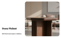 dual-level Corner Stand Song era Aesthetic 2-Tier Side Table solid Wood Construction Round and Square Top choices for Entryway