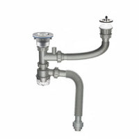 Double Sink Drain tube  Kit Anti-Odor Sink Drain Set Fast Drainage for Lavatory