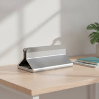 Vertical Stand, with Adjustable Width Aluminum Vertical Laptop Stand Compact Desktop Laptop Holder for Professionals