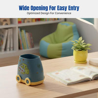 Car Shaped Pen Holder, Large Capacity Desk Organizer, Kids Stationery Storage Box for Boys and Girls