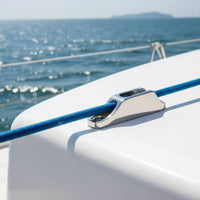 Jam Cleat 316 Stainless Steel Line Locking Cleat Heavy Duty Rope Jammer for Sailors, Sailboat