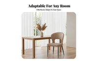 Nordic Design Curved spinerest Side Chair Modern design Dining Seat Soft Upholstery Home Furnishing firm support Foam padding for Homeowners, Interior Decorators, Adults, Living Room, Kitchen, Bedroom