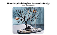 Deer Branch Jewelry Tree Decorative Design Branch Jewelry Tree Necklace and Band Holder Nordic Design Stag Branch Trinket Stand