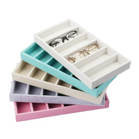 Sunglasses Display Box with Velvet Tray for 8 Pairs